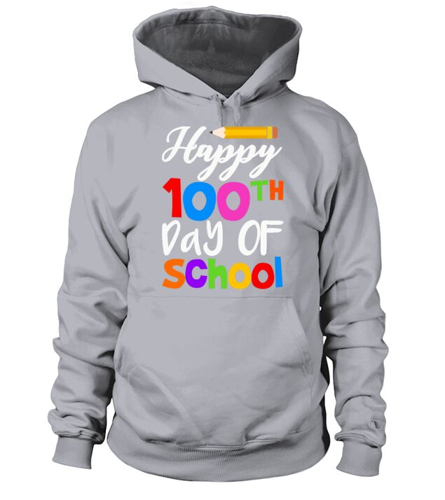 100th Day of School Teachers Students Kids Happy Men's Hoodie