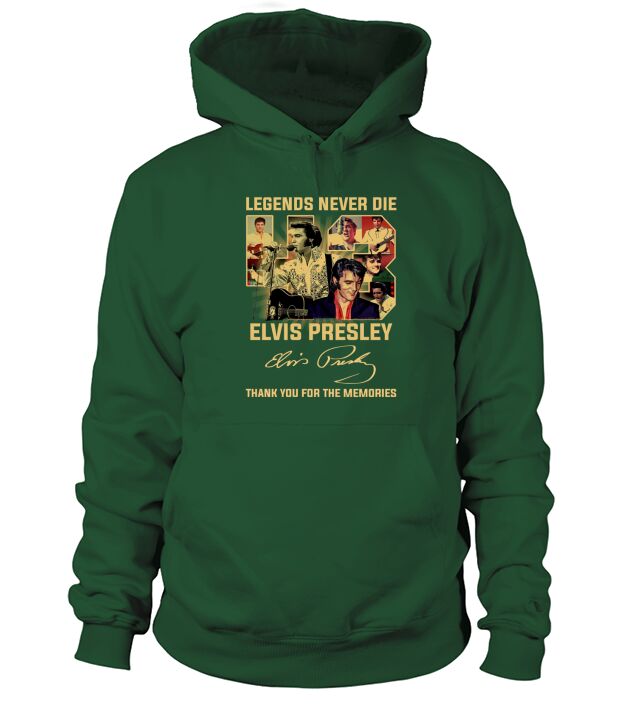 Legends Never Die Elvis Presley Thank You For The Memories Signature Hoodie Unisex