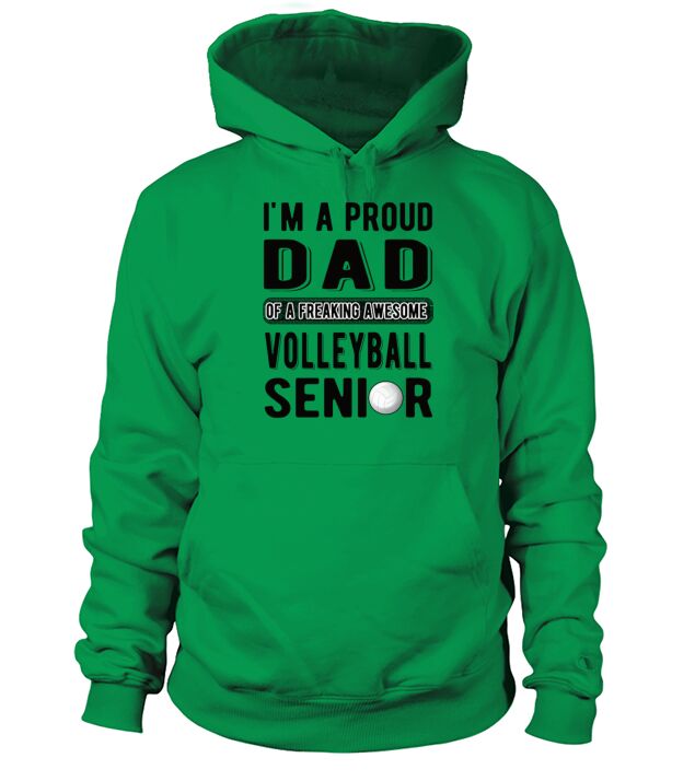 Senior Dad Volleyball Player Father Class Of 2022 Men's Hoodie