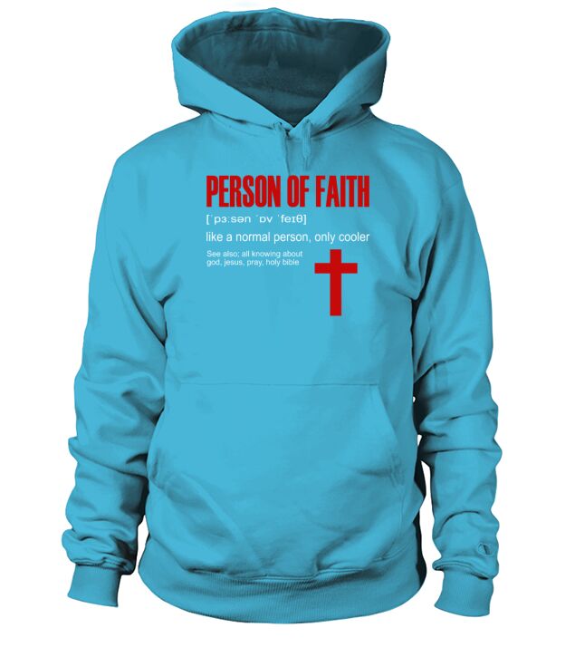 Person Of Faith - God Funny Gift Men's Hoodie