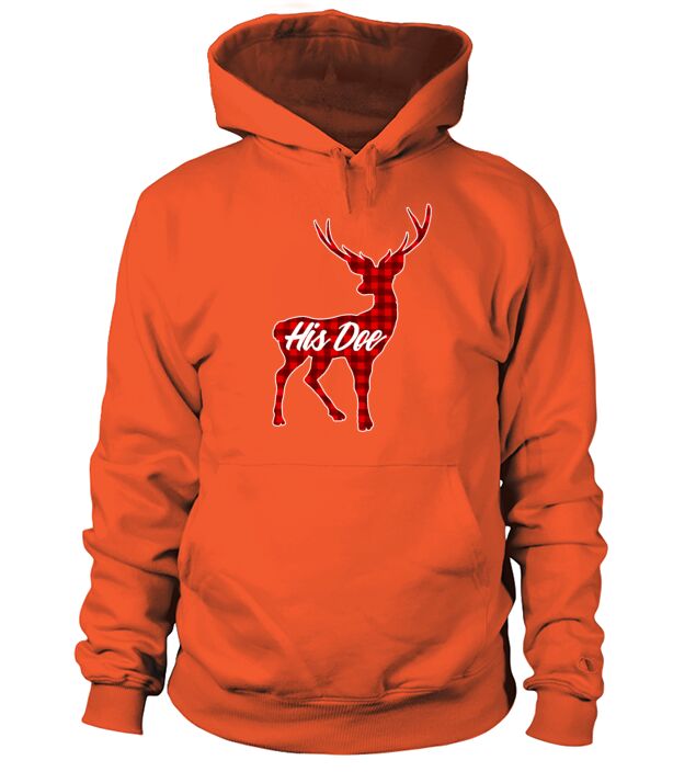 His Doe Couples Vintage Matching Christmas Pajamas Men's Hoodie