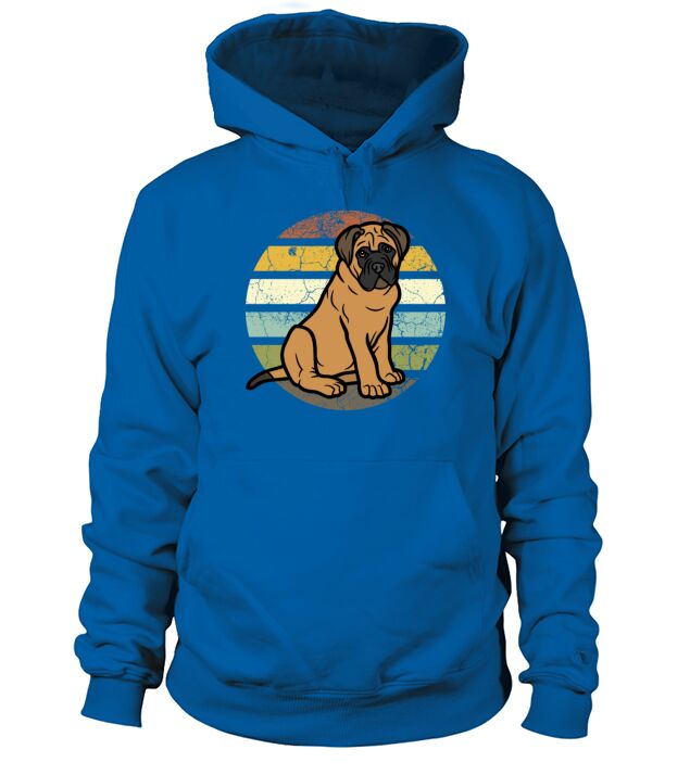 vintage bullmastiff dog lovers Men's Hoodie