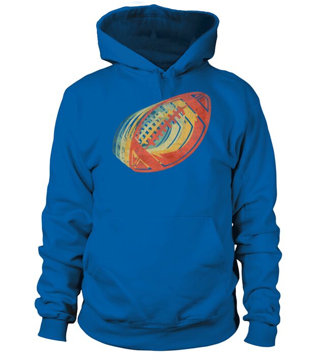 American Football Retro Vintage Color Hoodie Unisex