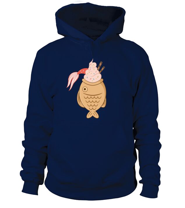 Taiyaki fish Koi fish Japanese waffle ice cream Men's Hoodie