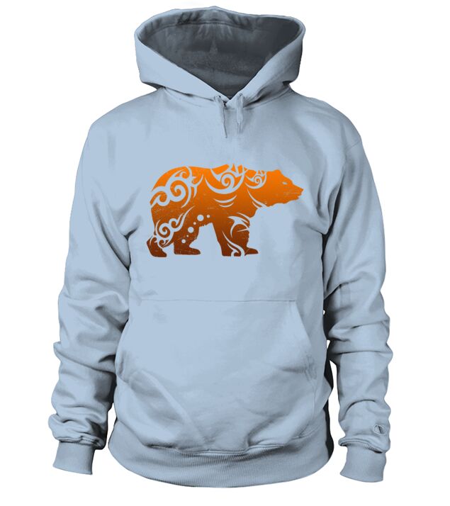 Tribal Tattoo Grizzly Bear Canada Gift Idea Men's Hoodie