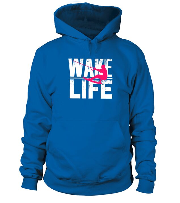 Cool Wake Surfing Gift Print Boat Lake Men's Hoodie