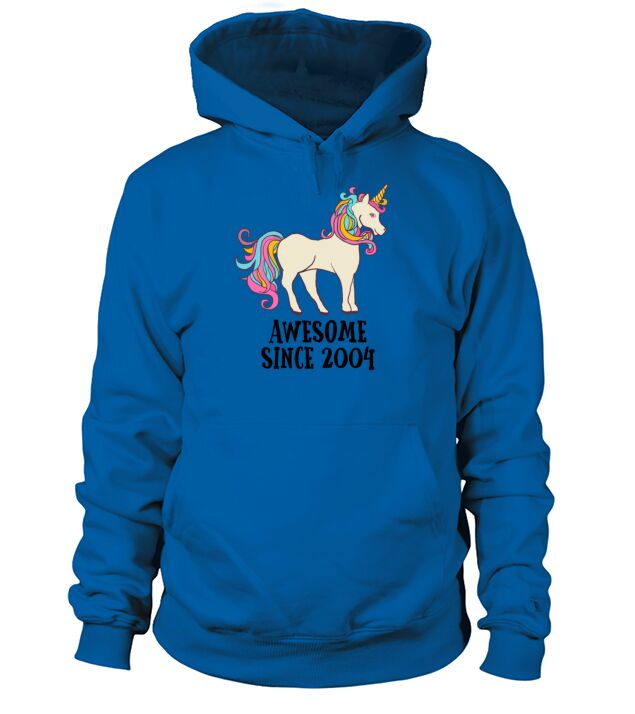 Awesome Since 2004 Unicorn Birthday Gift Men's Hoodie