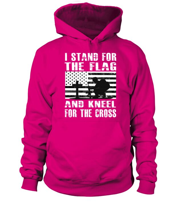 I Stand For The Flag And Kneel For The Cross Shirt Men's Hoodie