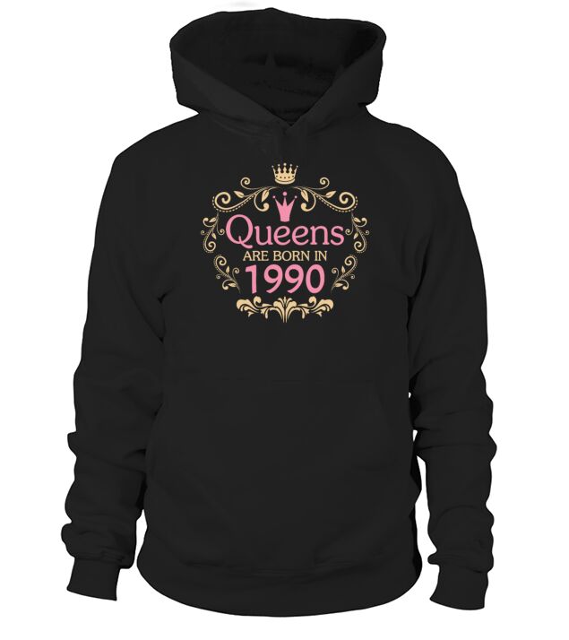 Queens Are Born In 1990 Men's Hoodie