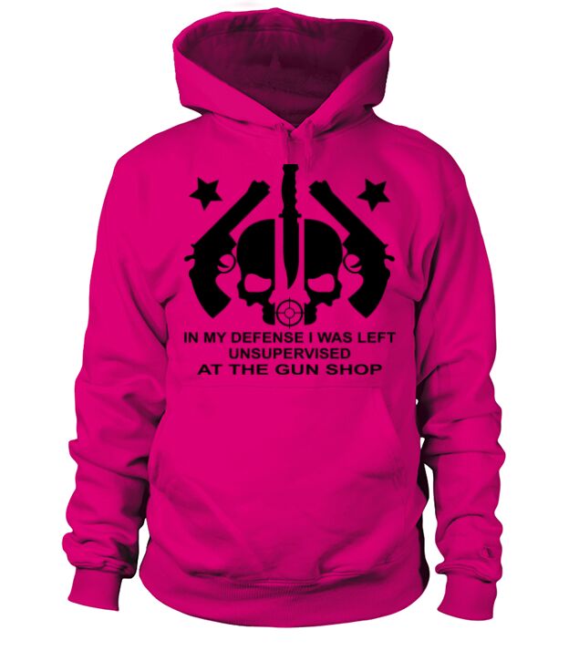 In My Defense I Was Left Unsupervised At Gun Shop Men's Hoodie