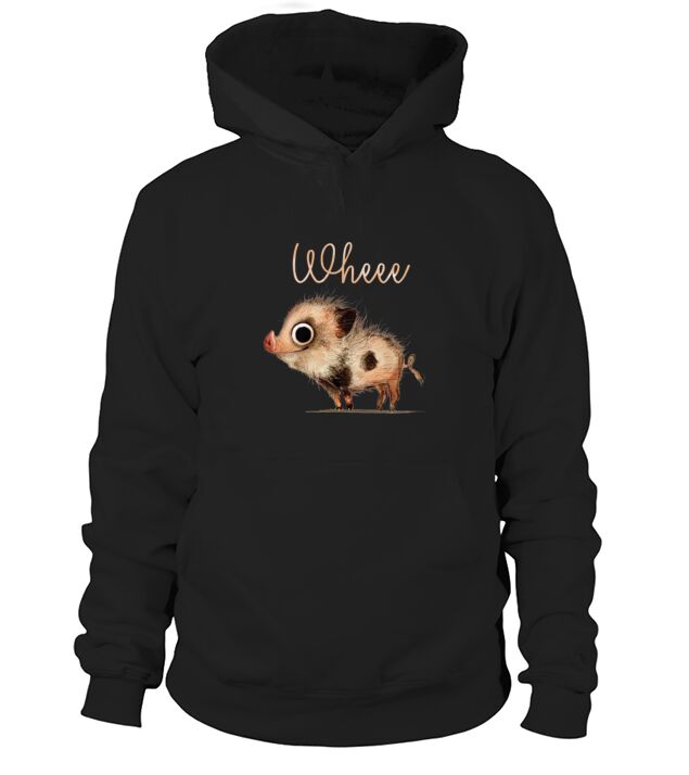 Pig wheeee cute shirt Men's Hoodie