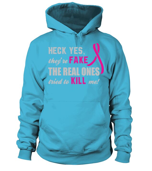 Breast Cancer Awareness Funny T shirt Men's Hoodie