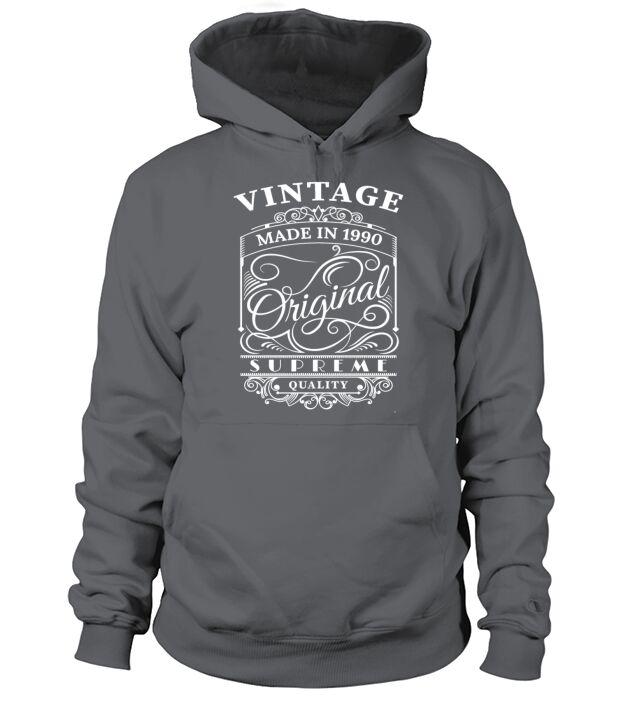 Vintage Made in 1990 Original Men's Hoodie