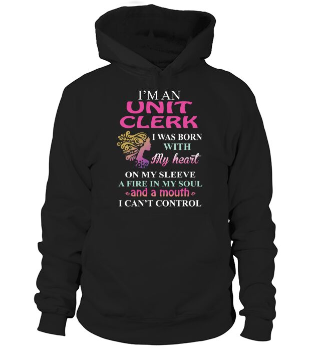UNIT CLERK Cant Control Hoodie Unisex