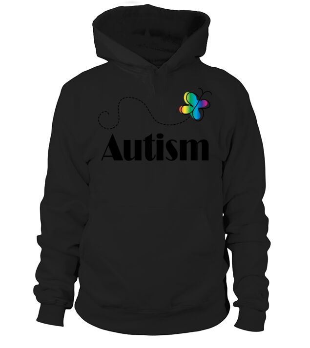 Autism Awareness Butterfly Hoodie Unisex