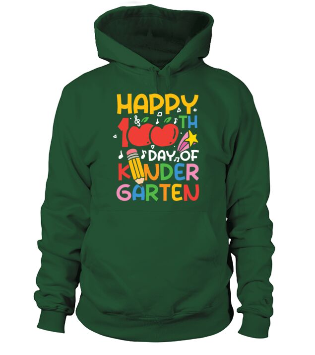 Happy 100th Day of Kindergarten Men's Hoodie