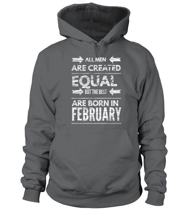 Funny birthday quote best men born in february Men's Hoodie