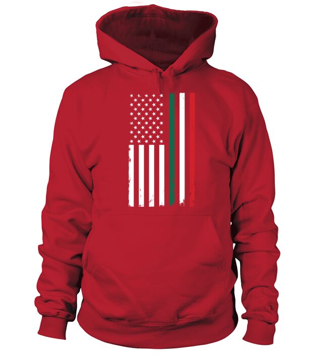 Patriotic American Flag with Colors from Mexican Flag Men's Hoodie
