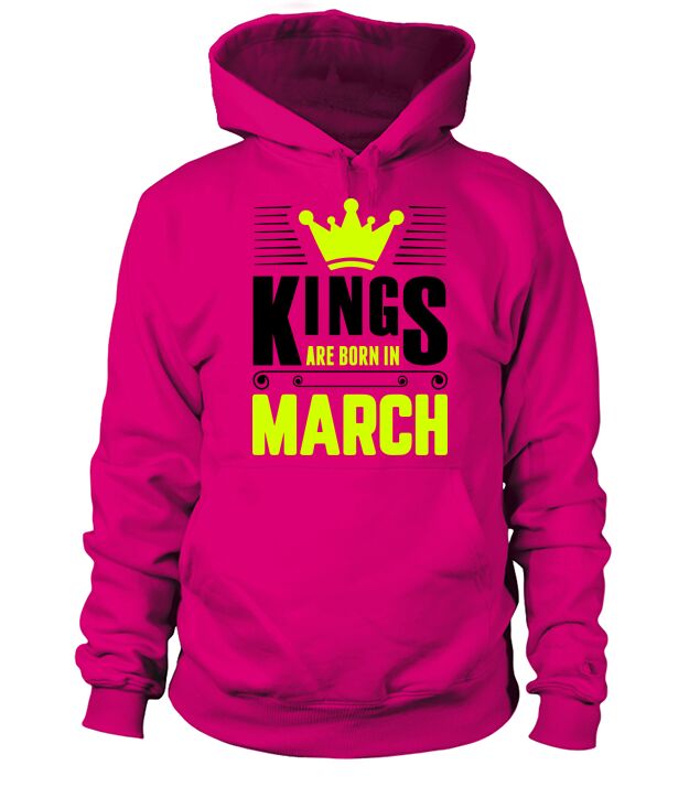 Kings Are Born In March Men's Hoodie