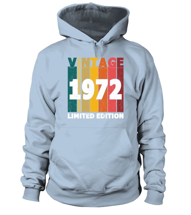 50th Birthday Vintage 1972 Limited Edition Men's Hoodie