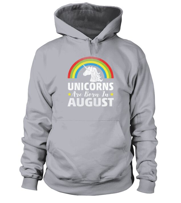 Unicorns Are Born In August Men's Hoodie
