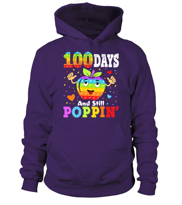 Happy 100 Days Of School And Still Poppin 100th Men's Hoodie