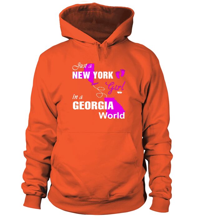 New York Girl In Georgia Hoodie Unisex