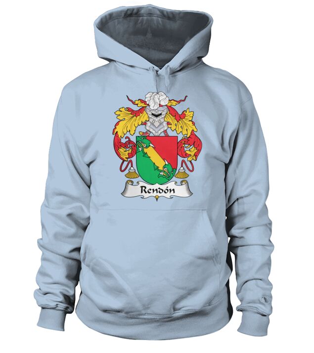 Rendon Family Crest Spanish Family Crests - Coffee Mug (colored) Hoodie Unisex