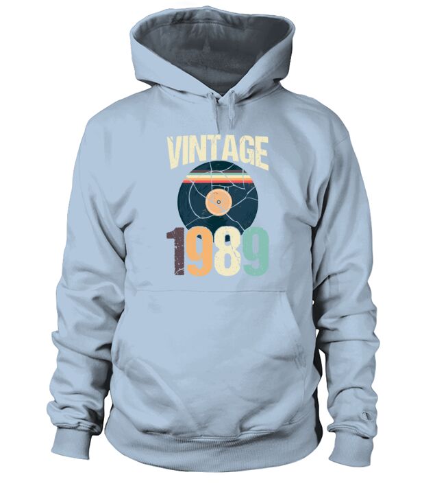 Retro Vintage 1989 31 st Birthday Record Vinyl Men's Hoodie