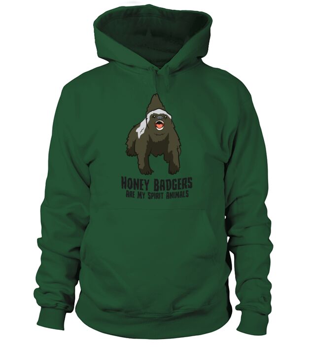badgers Are My Spirit Animals Cute Badger Men's Hoodie