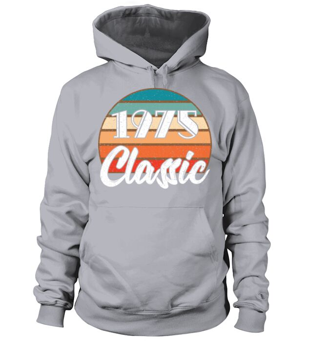 Anniversary Birthday 1975 Classic Colors Design Men's Hoodie