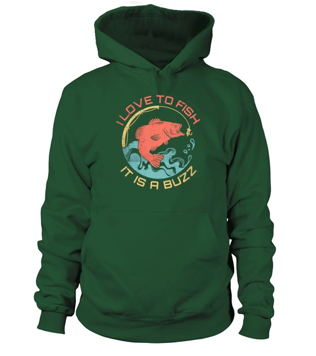 I Love Fishing - Its A Buzz Men's Hoodie