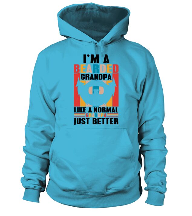 Im A Bearded Grandpa Like A Normal Grandpa Just B Men's Hoodie