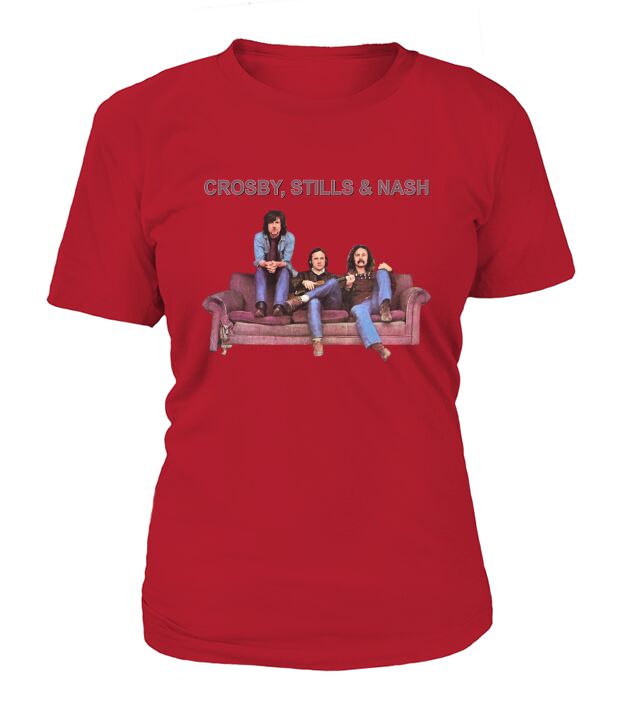 Crosby Stills  Nash band Tshirt T-Shirt Woman