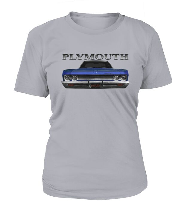 1969 Plymouth Fury Front Blue T-Shirt Woman