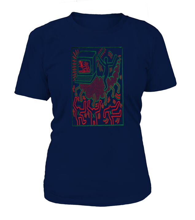 Keith Haring Funny Scene T-Shirt Woman