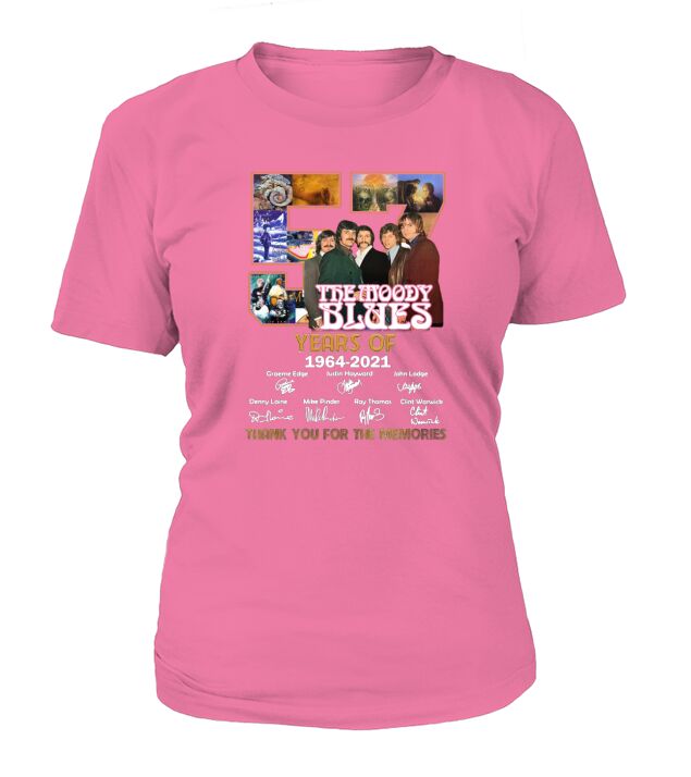 The Moody Blues 57 years of 1964 2021 signatures thank you for the memories T-Shirt Woman