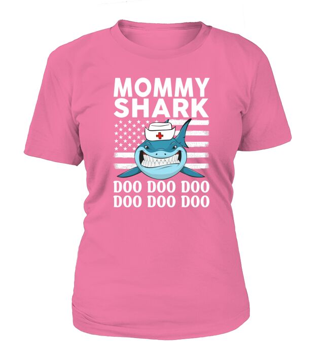 Mommy Shark Nurse T-Shirt Woman