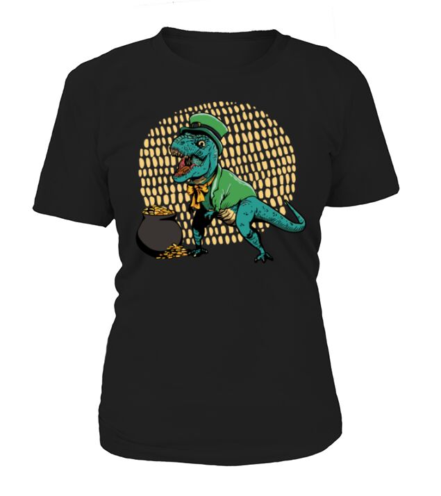 st pattys 2022 T-Rex Dinosaur Gold Patricks day Women's T-Shirt