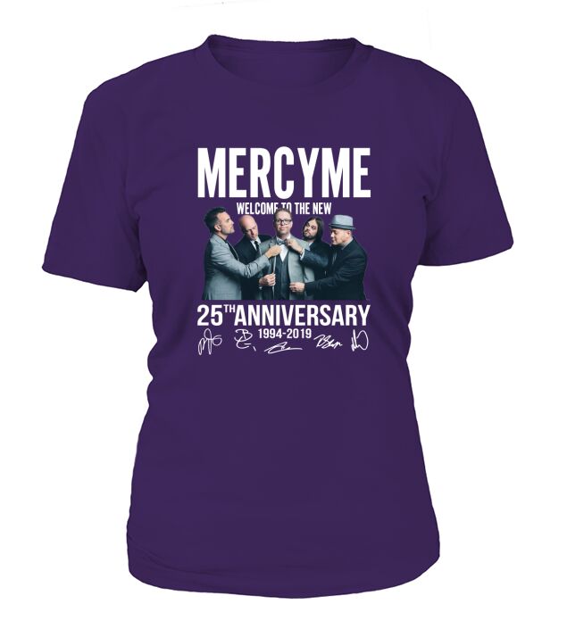 Mercyme Welcome To The New 25th Anniversary 1994-2019 Signatures shirt T-Shirt Woman