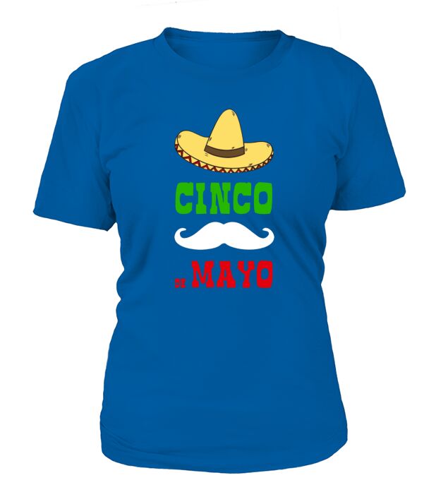Cinco De Mayo Mexican Flag Color T-Shirt T-Shirt Woman