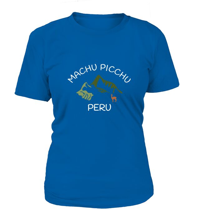 Machu Picchu Souvenir  Peru  Inca Citadel Llama T-Shirt Woman