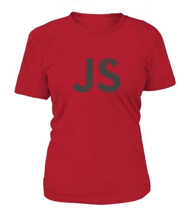 Vanilla JS Programmers Coders Developers Javascript T-Shirt Woman