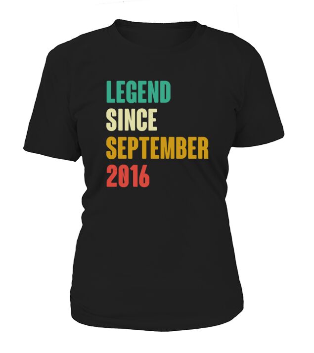 September 2016 6th Birthday 6 Years Old Bday Gift T-Shirt Woman