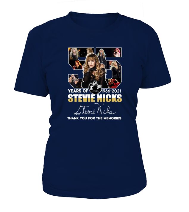55 years of 1966 2021 Stevie Nicks signature thank you for the memories T-Shirt Woman