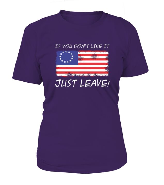 America Flag if you dont like it just leave shirt T-Shirt Woman