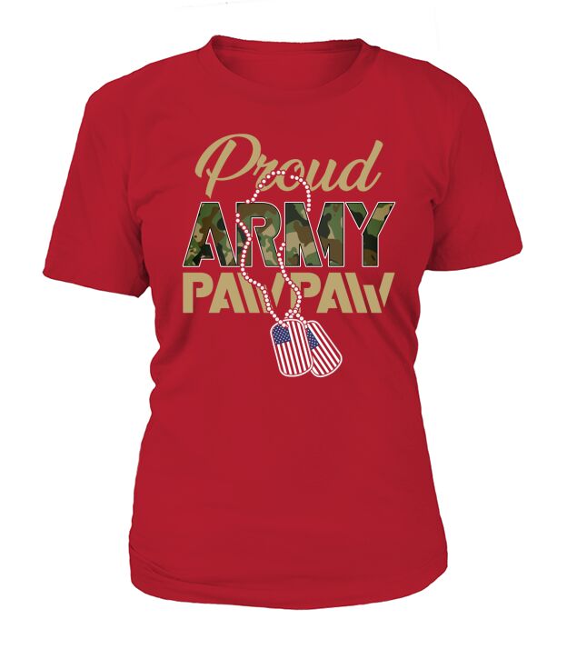 Proud Army Pawpaw Military 2020 T-Shirt Woman