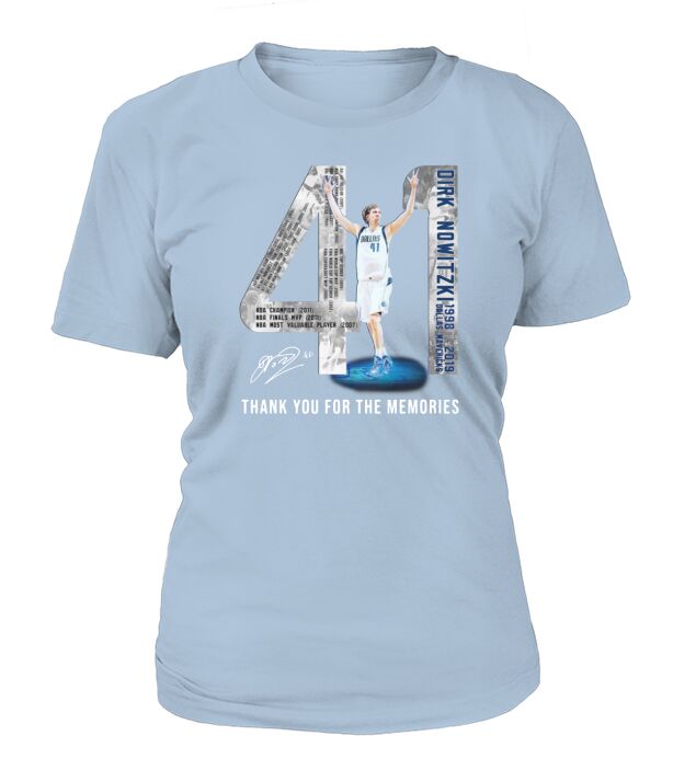 41 Dirk Nowitzki Nowitzki Thank You For The Memories Signature - Coffee Mug (colored) T-Shirt Woman