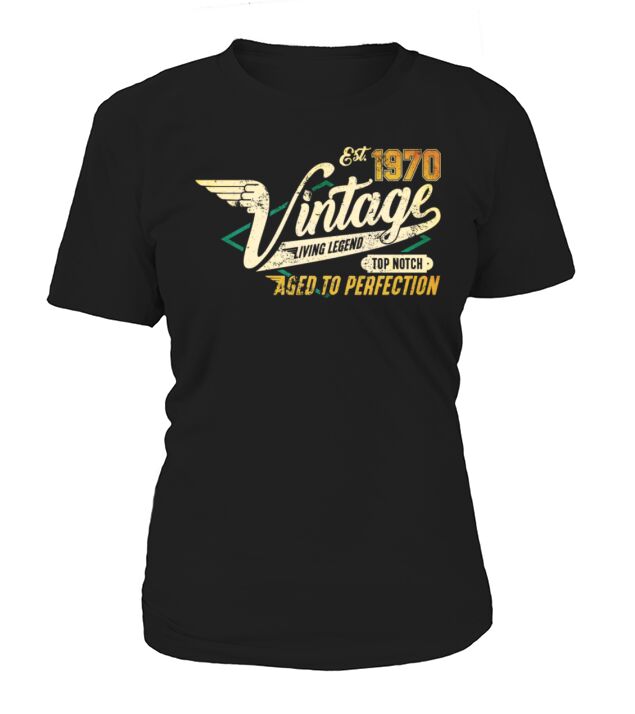Vintage 1970 birthday gifts for men women bday Women's T-Shirt