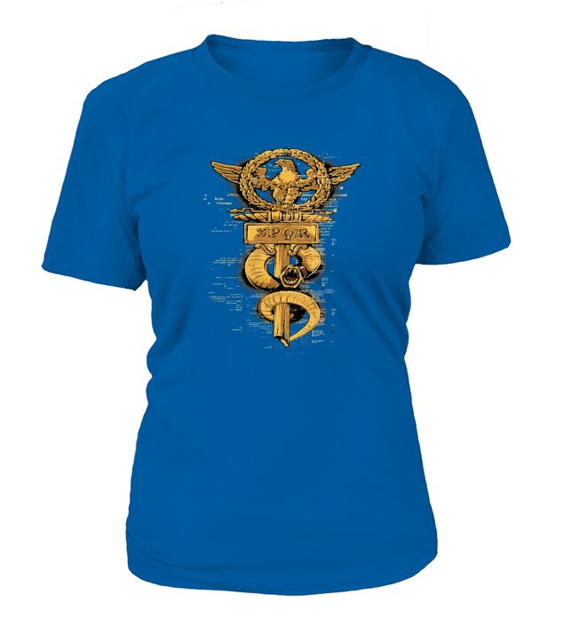 Gold Roman Eagle Snake T-Shirt Woman
